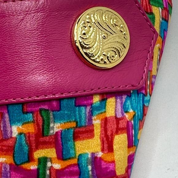 VINTAGE J. Renee Multi-Color Patterned Fabric  HOT PINK “ LIBBY” Heel Size 9 M - Picture 12 of 12